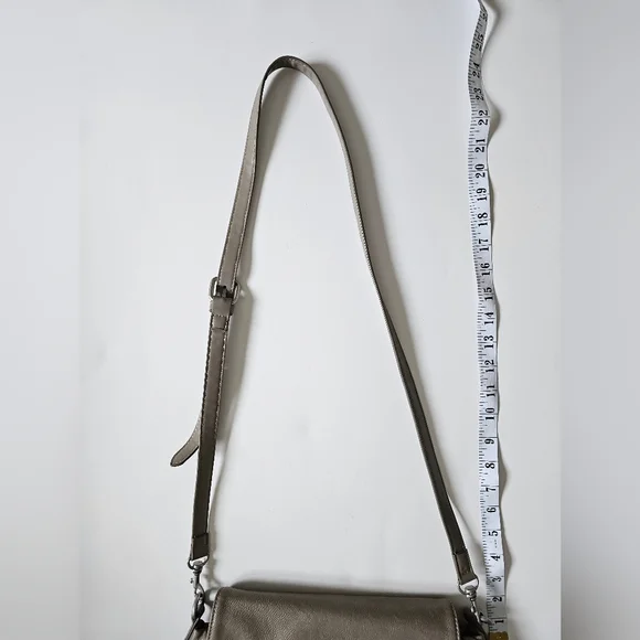 Miss Sixty Gray Leather Shoulder Bag 2000's y2k - Picture 11 of 11